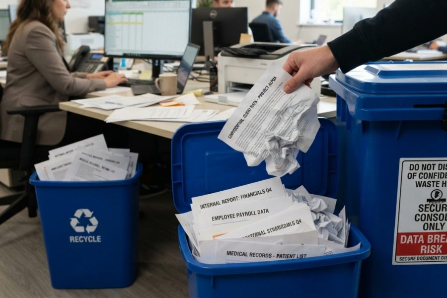The Bin Is a Data Breach: Confidential Waste & Document Shredding